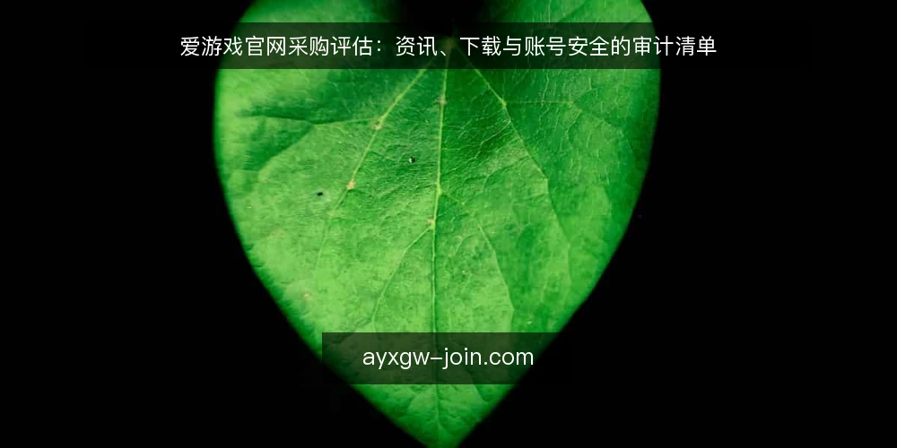 爱游戏官网采购评估:资讯、下载与账号安全的审计清单 — 为何现在需要审计爱游戏官网 配图